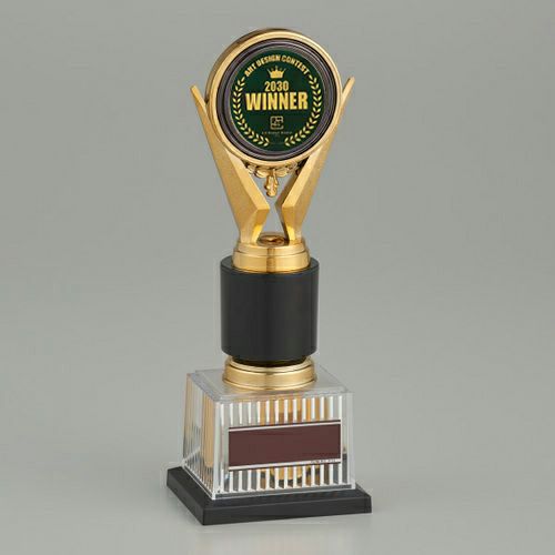 オリジナルデザインができるトロフィー BRZ-4670A【高さ27cm・デザイン