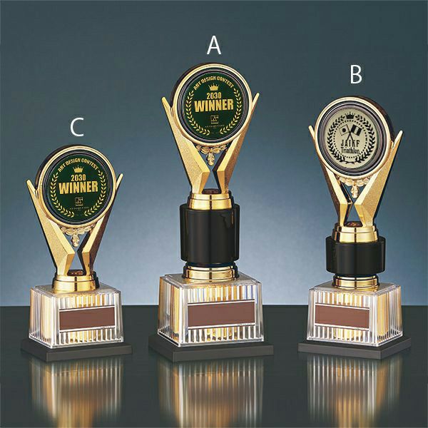 円谷エンタープライズ　カメレゴン　良品　プロフィール必読。 オリジナルデザインができるトロフィー BRZ-4670A【高さ27cm・デザイン