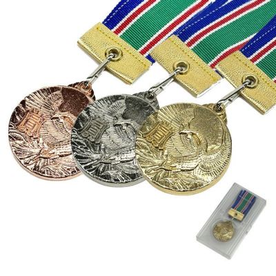 MIメダル 直径40mm Aセット(首掛けリボン付・高級スタンド式プラケース入) 《MI》 【選べる図柄18種】