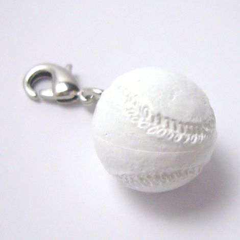 スポーツ チャーム ミニチュア フィギュア 野球ボール FAA-YB 100個入り 大王製作所 ミニフィギュア スポーツチャーム 野球ボール （FAA-YB）｜パーツ材料