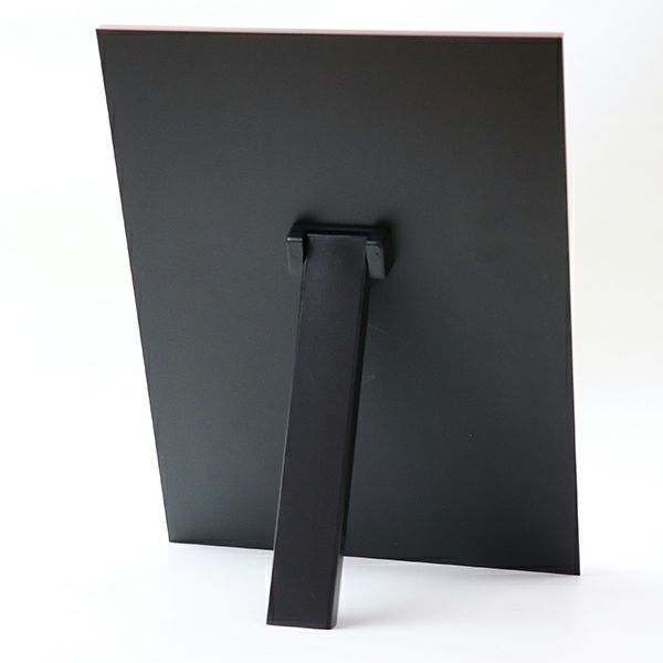 ＭＤＦ表彰楯・記念楯 レッドマーブル＋アルミカラー転写楯＋アクリルプラーク　Lサイズ