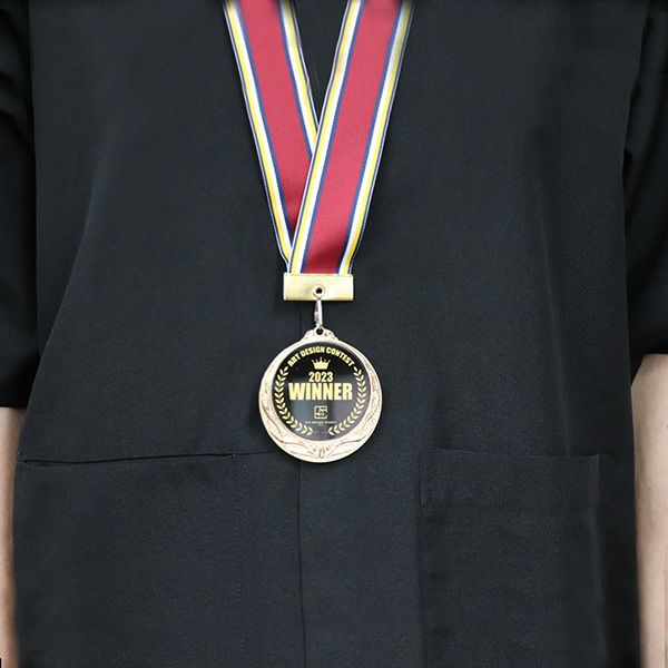 オリジナルデザインができる】マーブルプレートメダル MY-899marble