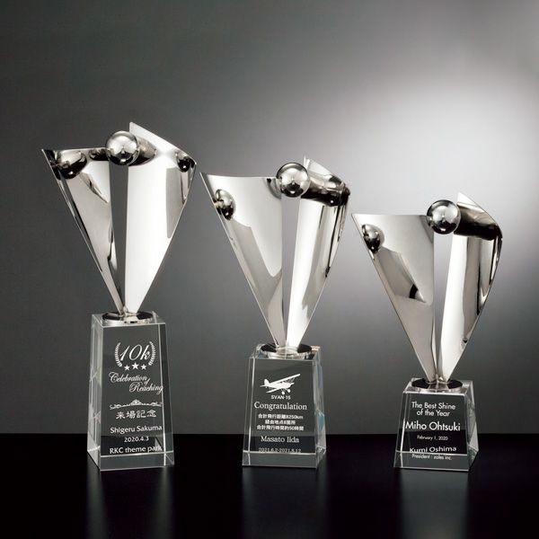 クリスタルトロフィー　ラップドボール　A2AK-1519