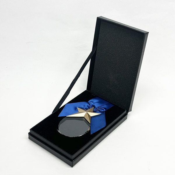 オリジナルデザイン】クリスタルメダル スター ZNA-9045｜デザイン料無料