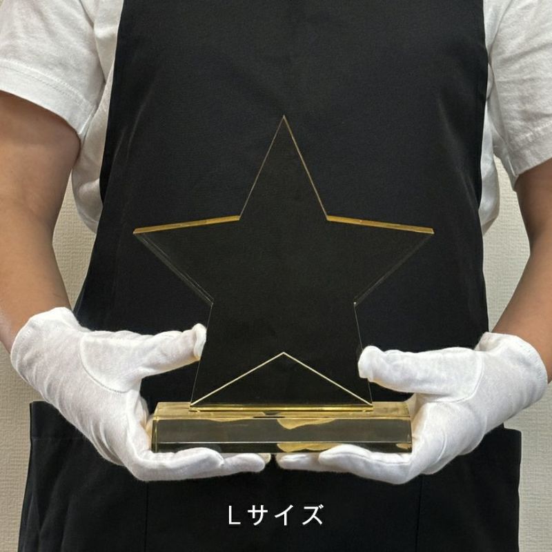 アクリルトロフィー スターアワード ゴールド【オリジナル