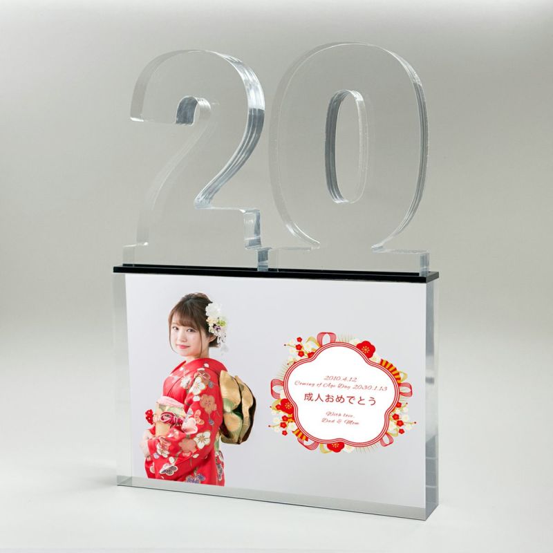 アクリルトロフィー カラー対応 数字（ナンバー）ダブル 89NUM-double