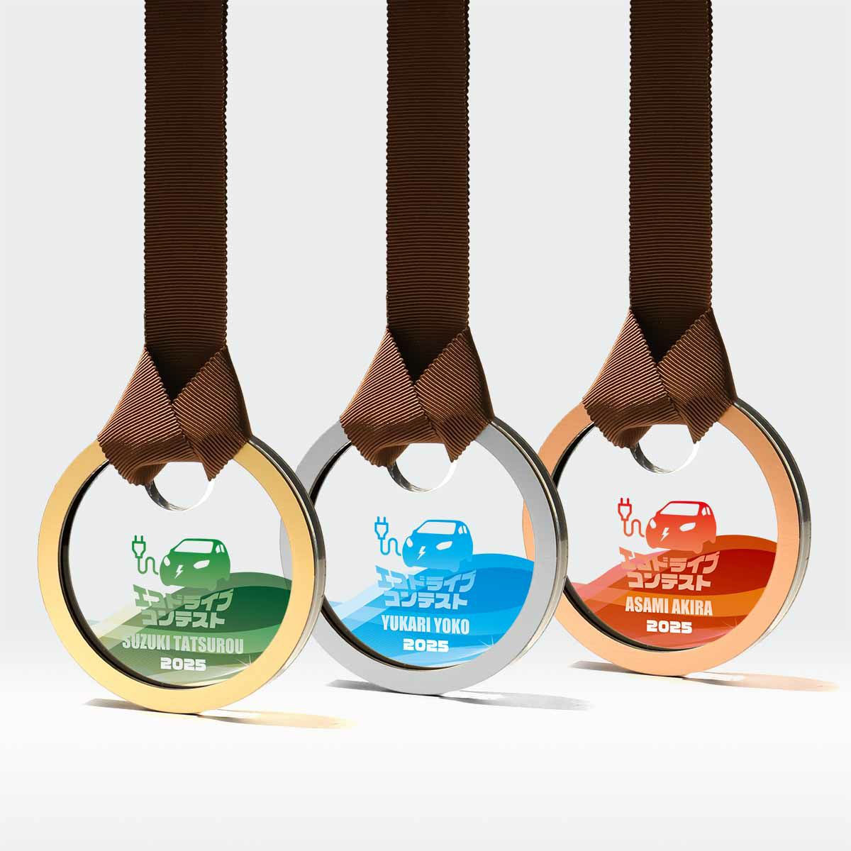 デザインが映える美しいオリジナルメダル
