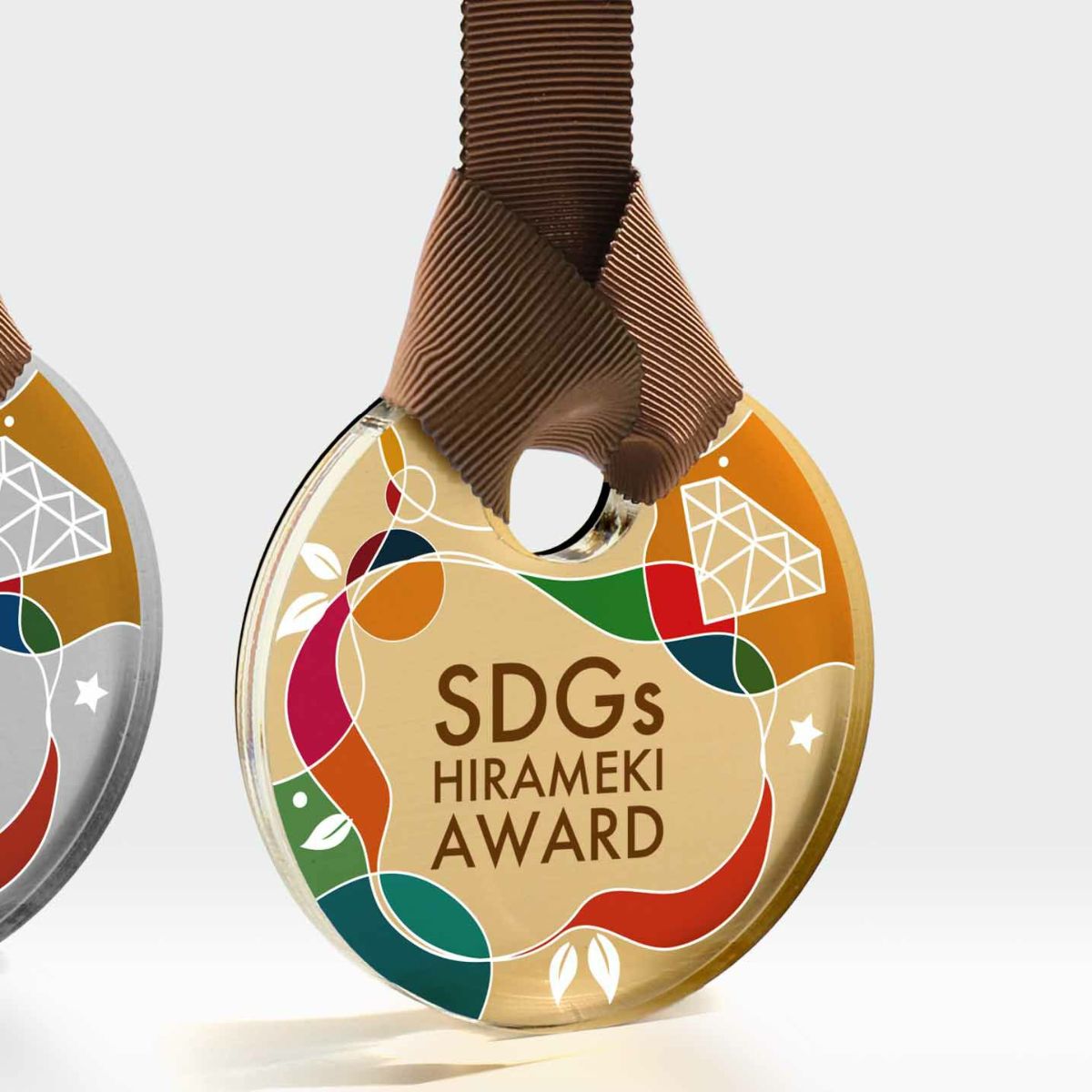 金色が華やかなオリジナルメダル