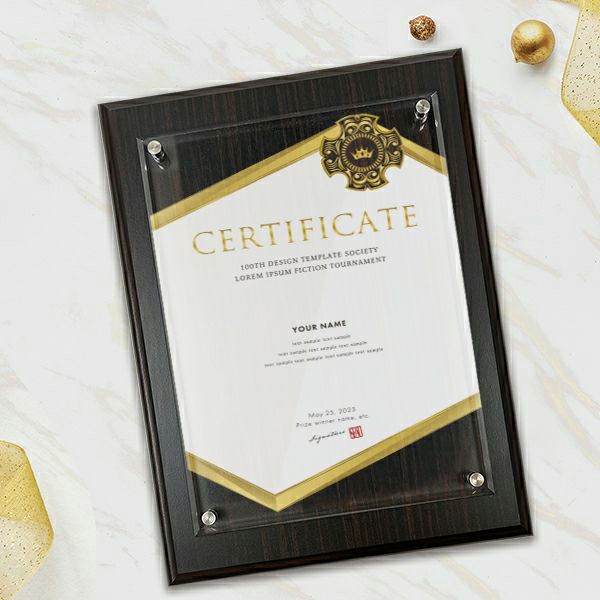 オリジナルデザインをカラー表現可能。社内表彰や店舗表彰に人気