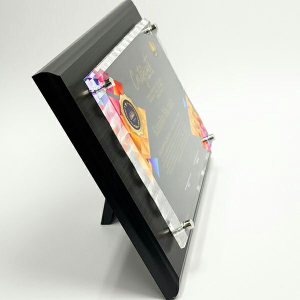 存在感ばっちりの記念楯