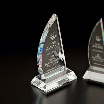 テスティモニアルプラークス クリスタルトロフィー【虹】 72PJ301