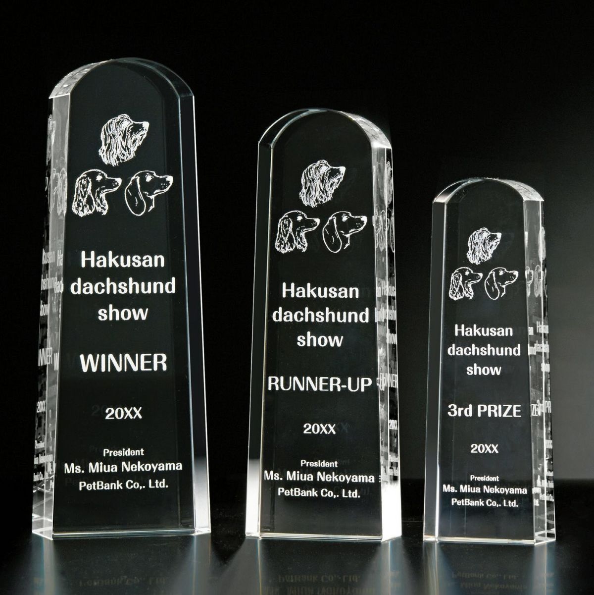 クリスタルトロフィー H01-02A