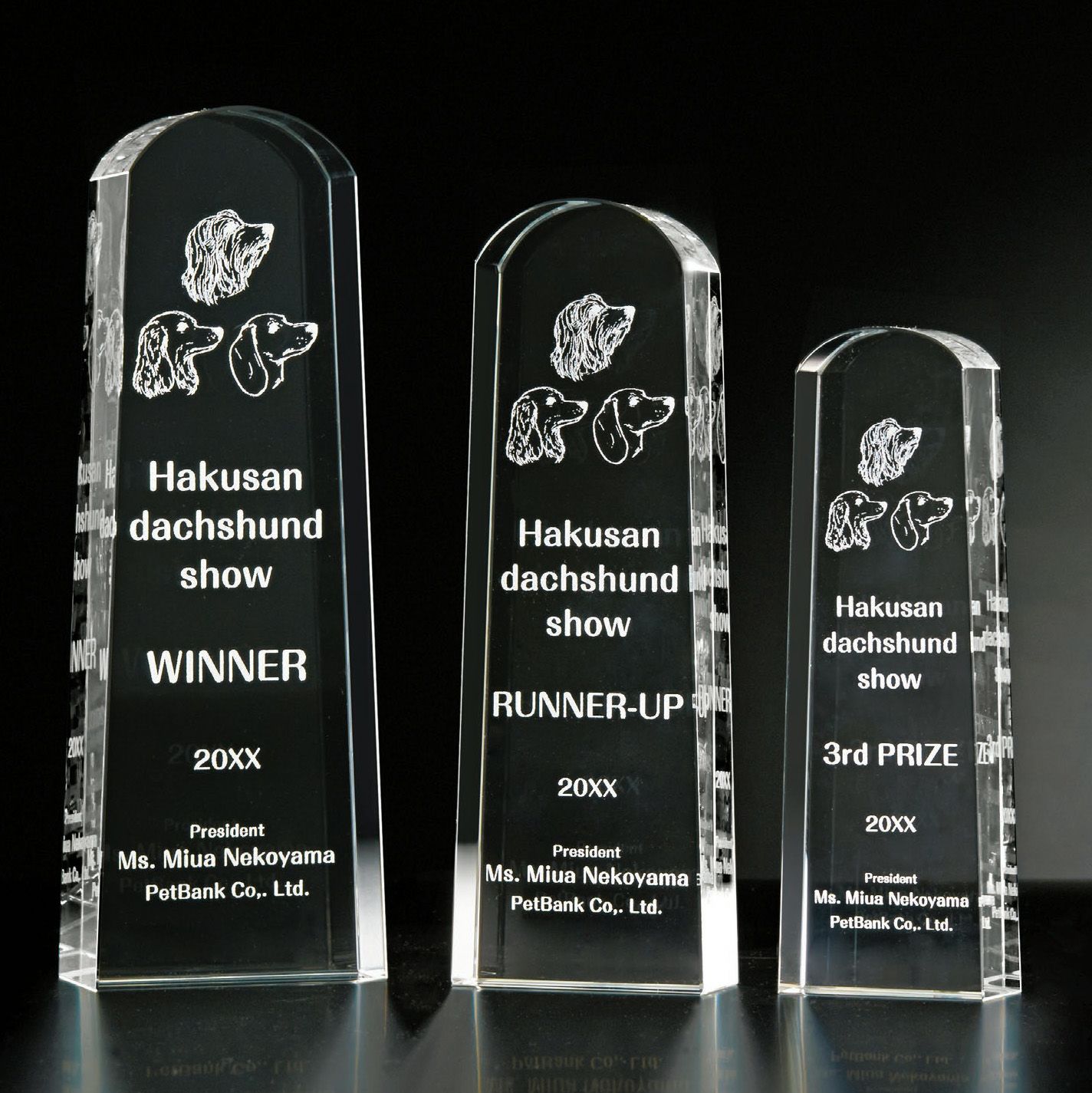 クリスタルトロフィー H01-02A