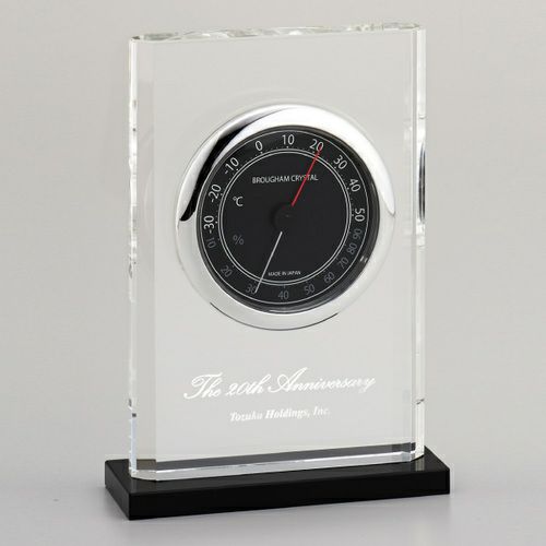 クリスタル温湿度計 