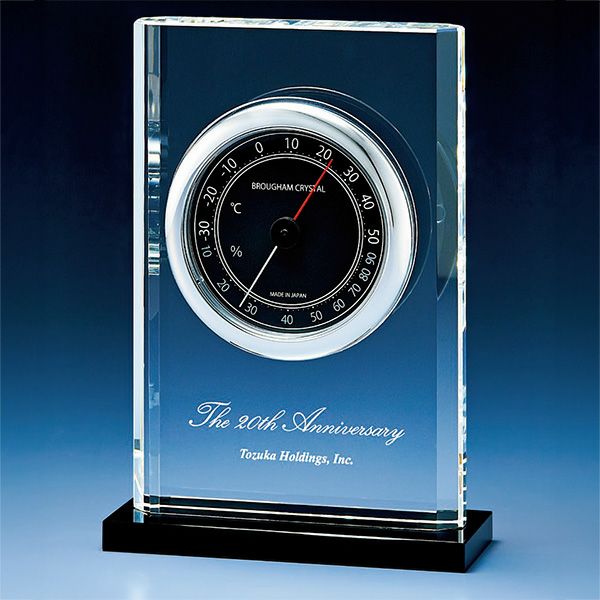 クリスタル温湿度計 