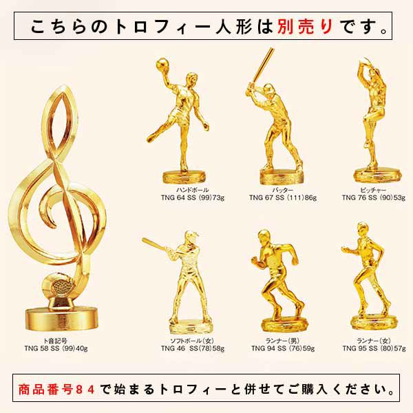 トロフィー TR-4319E 高さ400mm【選べる競技56種類・文字彫刻無料・短